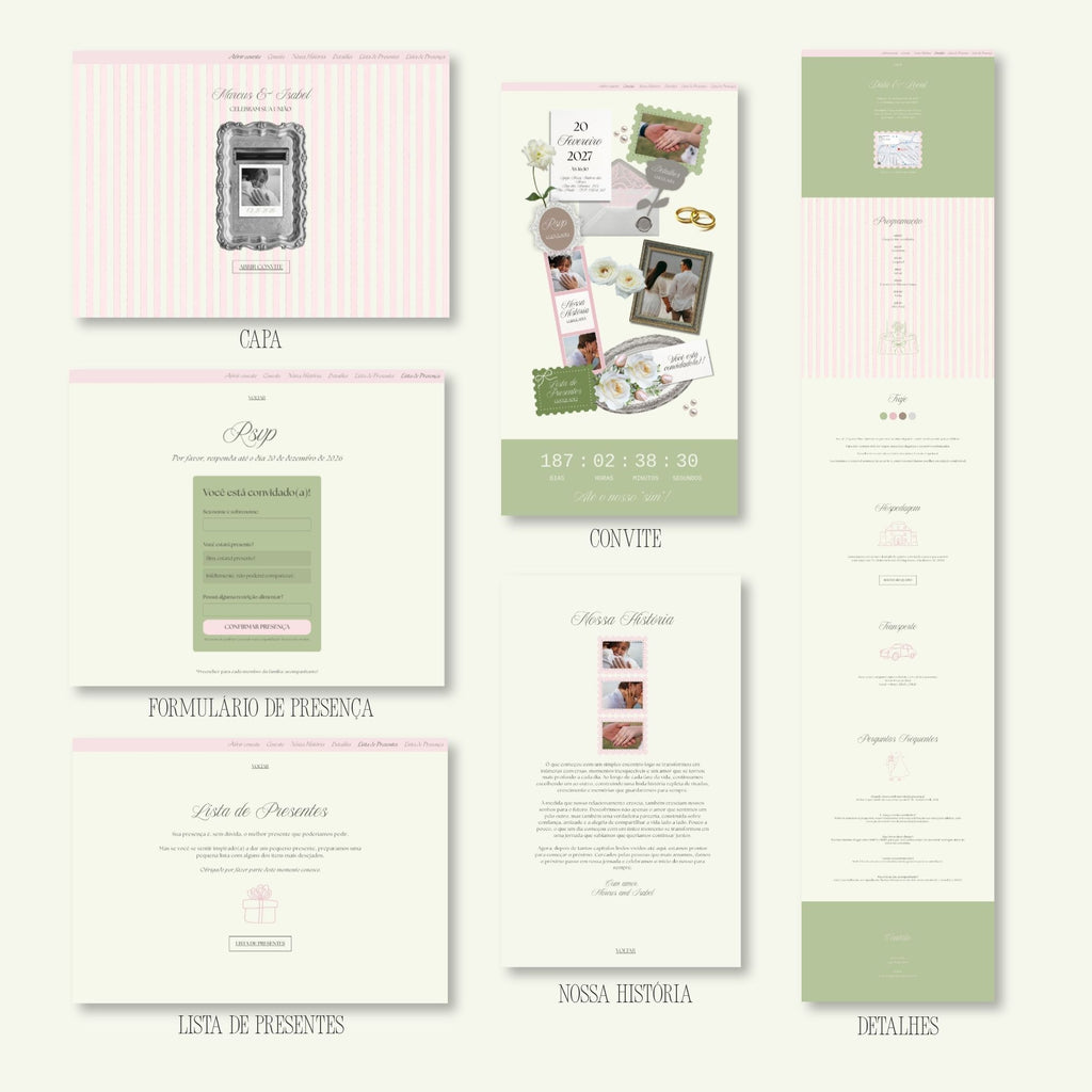 Site Verde Matcha e Rosa
