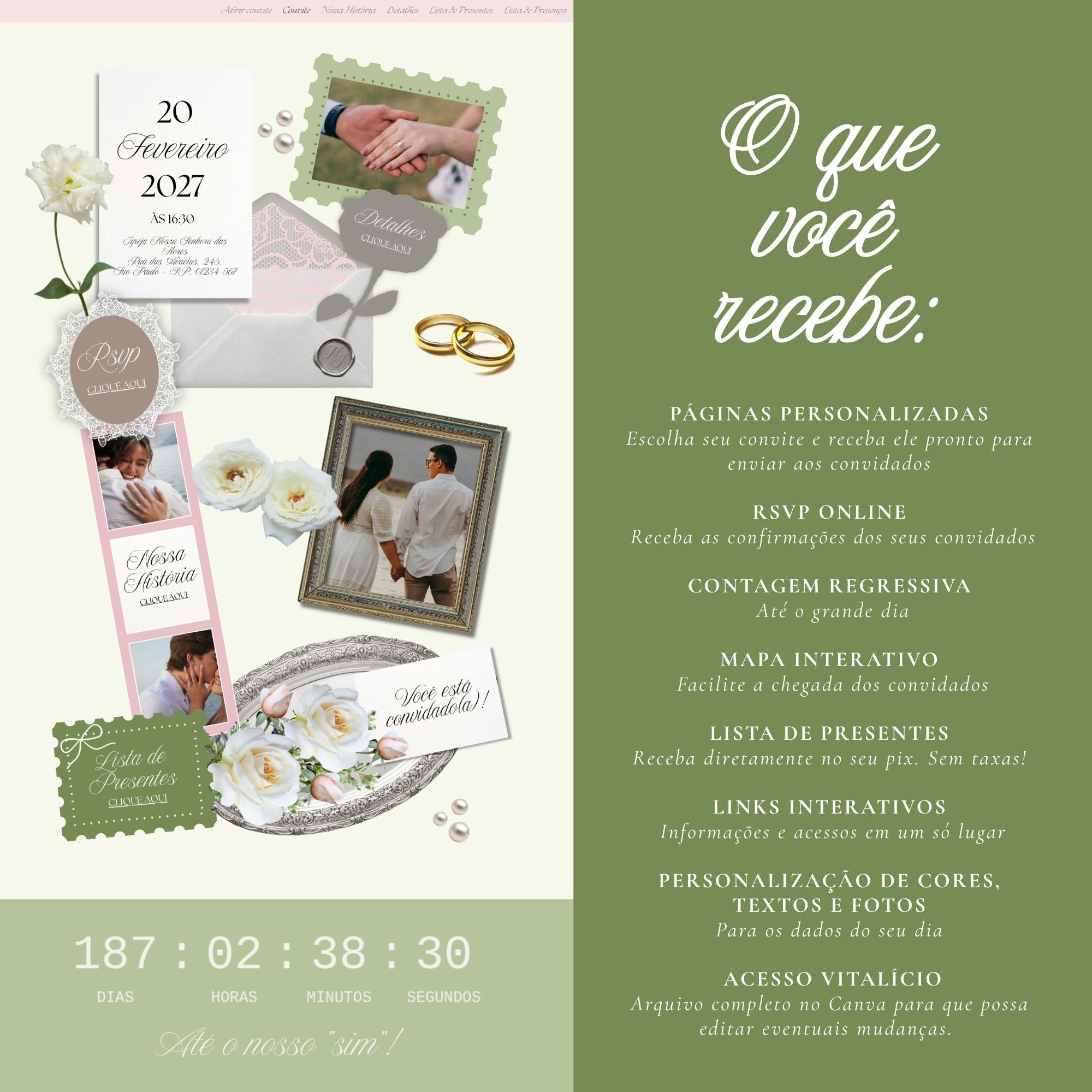 Site Verde Matcha e Rosa